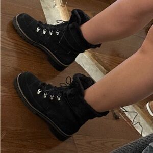 Stuart Weitzman suade boots made in Spain. Never worn out